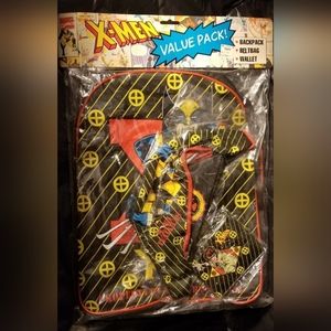 Vintage Sealed 1994 X-Men Backpack Wallet Fanny Pack Wolverine Gambit Marvel NWT